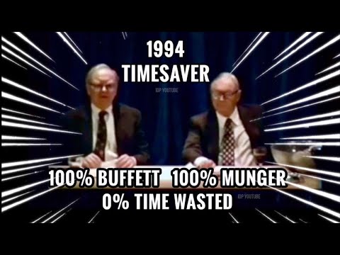 TIMESAVER EDIT 1994 Berkshire Hathaway Annual Meeting FULL Q&amp;A with Warren Buffett Charlie Munger