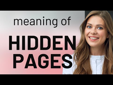 Hidden Pages: Uncovering the Mystery in English