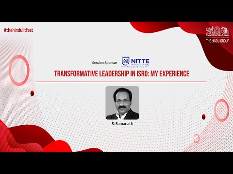 ‘Transformative Leadership in ISRO&#039; | Chairman Somnath S at The Hindu Lit Fest 2024