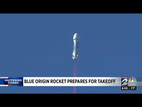 Blue Origin rocket prepares for takeoff