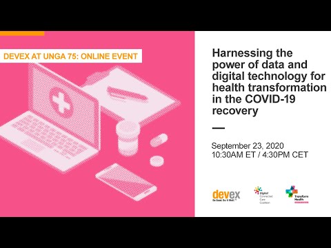 Devex at #UNGA75: Harnessing the power of data and digital technology for health transformations