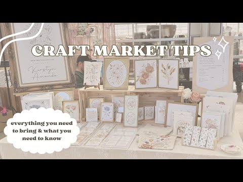 RUNNING A MARKET STALL ✿ everything you need to know + my experience &amp; tips vending at craft markets