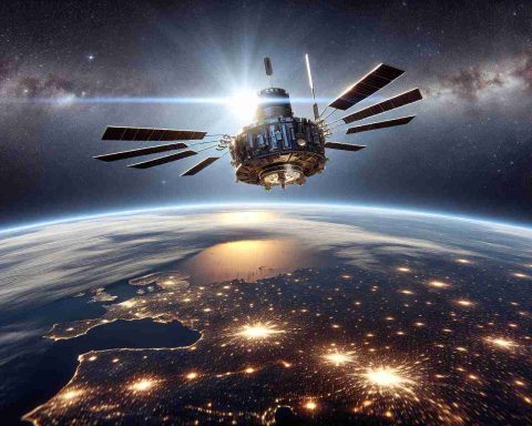 High-definition, realistic image depicting a conceptual revolutionary event in outer space! Envision an advanced spacecraft named 'GSAT-N2' illustrating the next leap forward in space technology. The setting should be amidst the infinite backdrop of the cosmos, making one imagine the immense opportunities and advancements that lie ahead in space exploration.