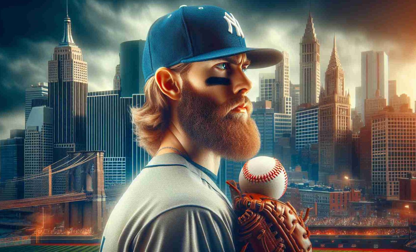 Realistic HD photo of a professional baseball player's career with his current team possibly nearing its end. There are major trade rumors heating up