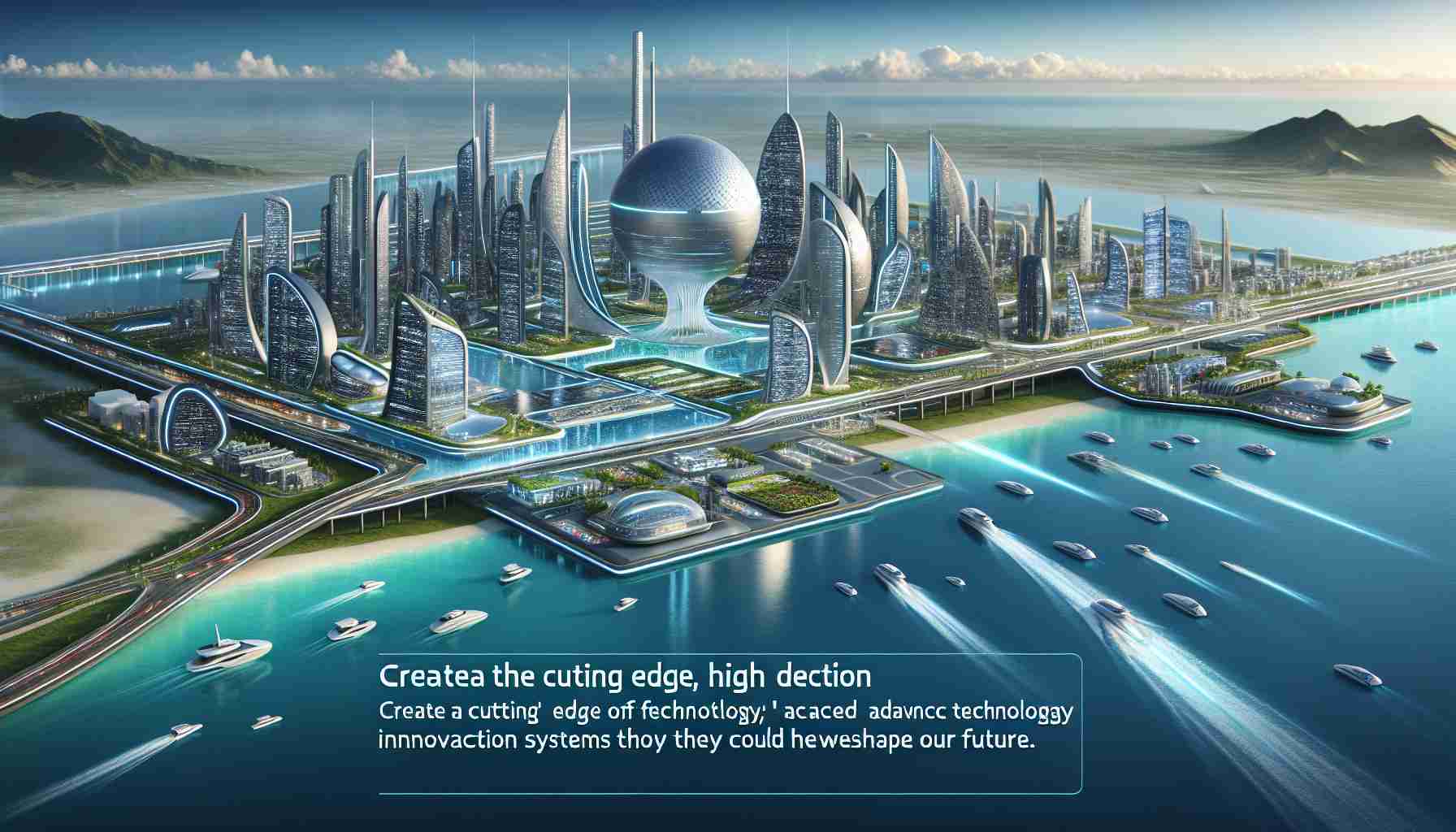 Create a realistic, high definition image of an imaginary place called 'Boca Chica'. The place should reflect the cutting edge of future technology, with sleek and futuristic buildings, advanced transportation systems, and innovative infrastructure. Showcase elements that demonstrate advanced technological innovation, hinting at how they could reshape our future.