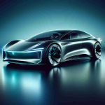 Create a realistic, high-definition image of a futuristic luxury electric vehicle. The car is the latest innovative design from a leading vehicle manufacturer, characterized by sleek lines, a sporty silhouette, and cutting-edge technology. It is positioned as an icon of green transportation and ultimate luxury.