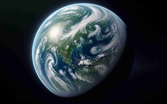 Generate a high-resolution, realistic image that showcases an Earth-like planet potentially hidden in the shadows of our solar system. This planet should display distinctive features associated with Earth, such as blue oceans, green landmasses, and swirling white clouds.