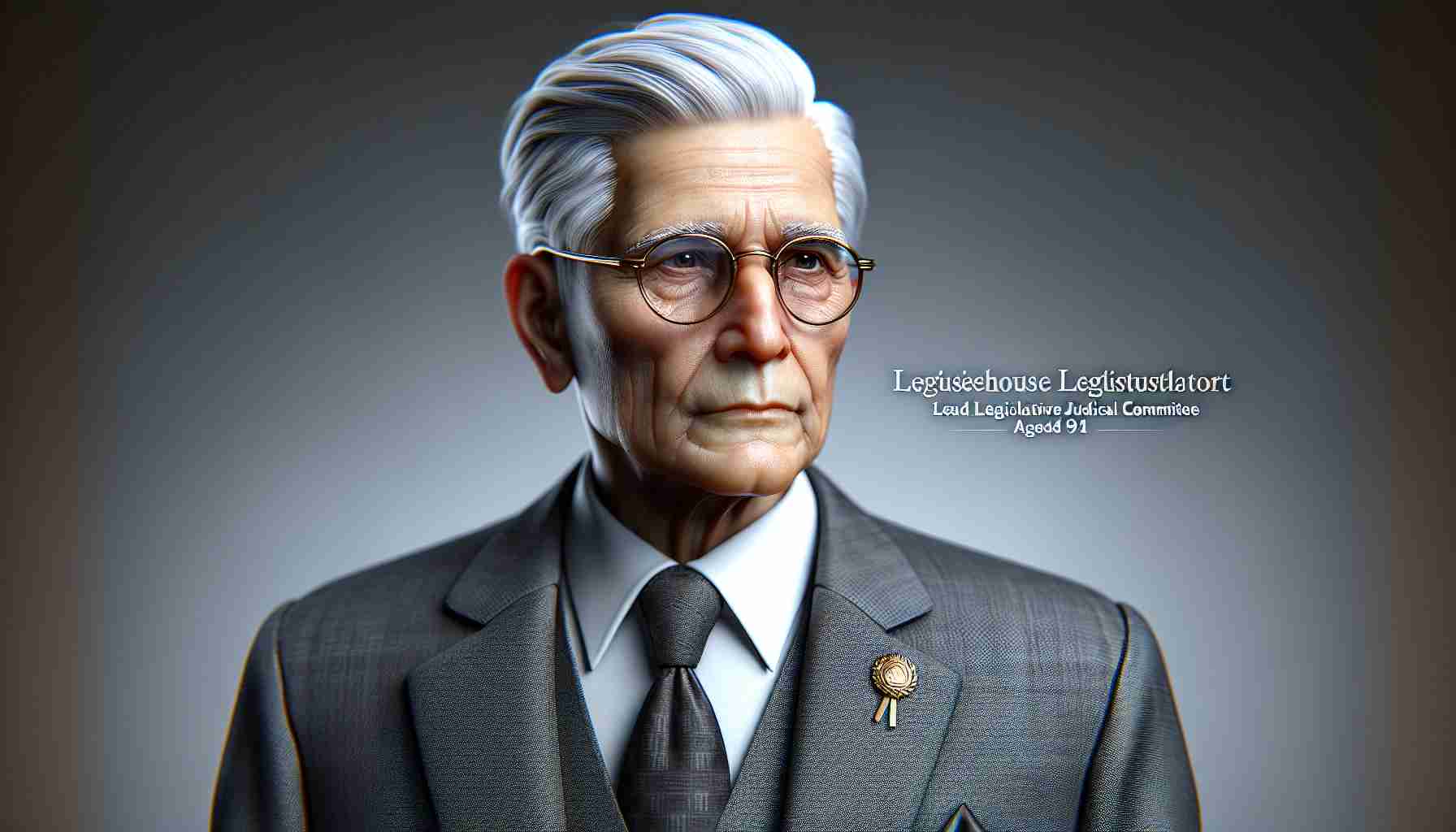 Realistic HD image of a non-specific elderly powerhouse legislator, aged 91, who is set to lead a prominent legislative judicial committee once more. The figure should have an air of leadership and experience, dressed in professional attire suited for a high-ranking politician, with an expression showcasing determination and resilience.