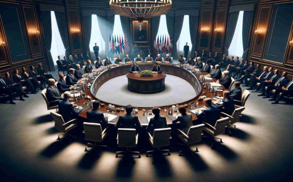 A high-definition, realistic image of the tension in a new season of a diplomatic series. Picture a detailed scene where diplomatic negotiations are taking place. The room is filled with various international representatives sitting around a large round table, looking serious and focussed. The atmosphere is thick with suspense and tension, reflecting the complexities of the new season. Please exclude any specific real-life politicians or public figures.