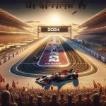 A realistic high-definition image of an upcoming momentous racing event set to occur in 2024. The scene is in Qatar, and is filled with excitement and anticipation. This is the Grand Prix, one of the most thrilling races in the world. Expect to see the racetracks that has been painstakingly prepared for this event, the powerful racing cars, and a sea of spectators, from all around the world, waiting painstakingly under the desert sun for the race to begin.