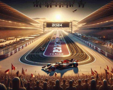 A realistic high-definition image of an upcoming momentous racing event set to occur in 2024. The scene is in Qatar, and is filled with excitement and anticipation. This is the Grand Prix, one of the most thrilling races in the world. Expect to see the racetracks that has been painstakingly prepared for this event, the powerful racing cars, and a sea of spectators, from all around the world, waiting painstakingly under the desert sun for the race to begin.