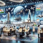 A photorealistic, high-definition illustration showing India's progressive journey into space exploration, represented through a symbolic scene. The scene depicts Indian scientists, diverse in gender and descent, actively engaged in planning and operational tasks. On the backdrop are detailed drawings of upcoming moon missions, space launch vehicles, spaceships, and futuristic space technology that signify India's visionary approach. The setting is modern, hinting at cutting-edge technology, innovation, and a strong sense of ambition resonating within the room.