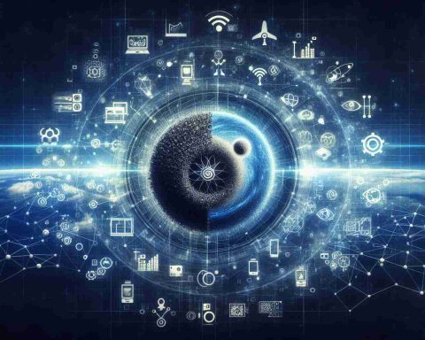 Generate a high-definition, realistic representation of the concept of revolutionizing Internet of Things (IoT). Show the symbolic fusion between two abstract entities - represented by Sateliot and Eseye - leading a transformative phase in connectivity. This could be symbolized by images of advanced technology, interconnected networks, and innovative design elements.