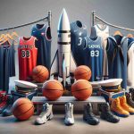 Realistic high-definition image of basketball teams gear preparing for important matches. One team is symbolized by rockets, displaying their team jerseys, basketballs, and other gear. The other team, represented by sailors, exhibits similar gear. The tension and excitement of the upcoming showdowns between these two teams is palpable.