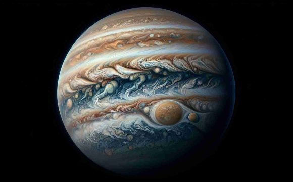 Generate a highly detailed and realistic image depicting the majestic chaos of the gas giant, Jupiter, as if it were being unveiled. Showcase the planet's atmospheric turbulence, swirling gas storms, bands of different colors, and iconic features such as the Great Red Spot. The overall picture should convey the power and majesty of this celestial body in High Definition quality.