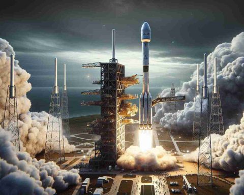 A realistic HD image of the latest launch of an unnamed private space exploration company's vehicle. The rocket, bristling with technology, pierces through the sky, leaving a trail of smoke behind it. The mission, characterized by the deployment of a constellation of small satellites, or 'starlinks', promises to revolutionize internet connectivity. The launch pad, the crowd of spectators observing in anticipation, and the surge of energy as the rocket lifts into the sky, provide a context of awe-inspiring achievement and exploration.