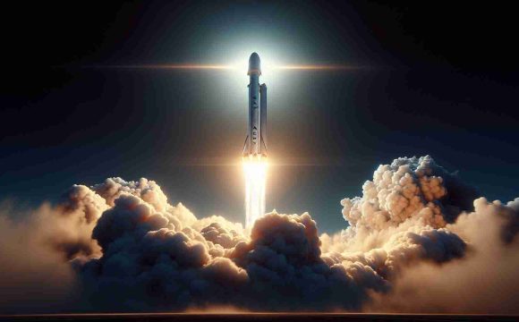 A high-definition, realistic depiction of SpaceX's Starship launching into the sky. The rocket, gleaming under the sun, takes off from the launch pad amidst a cloud of smoke and fire. Despite the challenges it faced, it continues to ascend towards new heights, representing the audacity of human enterprise.