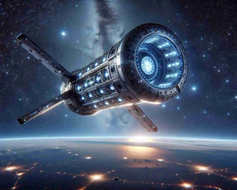 A hyper-realistic high-definition depiction of a futuristic spacecraft aiming to revolutionize space travel. Emphasize the innovative design underscoring the strides made in the field of cutting-edge technology and interstellar travel. The spacecraft is bathing in the piercing glow of distant stars and planets with the grand expanse of the universe in the backdrop. Capture this symbol of quantum leaps achieved in technological advancements while hinting at the expansive, unknown and exciting future of space travel.