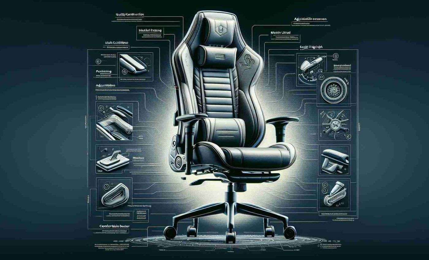 Detailed, high-definition image of an ultimate office chair, designed for maximum comfort and value. This chair is equipped with robust ergonomic features including a high-backed design, plush cushioning, adjustable armrests and seat height, and a swivelling base. The detailing highlights the chair's quality construction, materials used, and design aesthetics. Also emphasize the comfort factor of the chair, illustrating comfortable seating and posture-supporting design. Overall, the image should visually communicate the chair's high value and superior comfort.