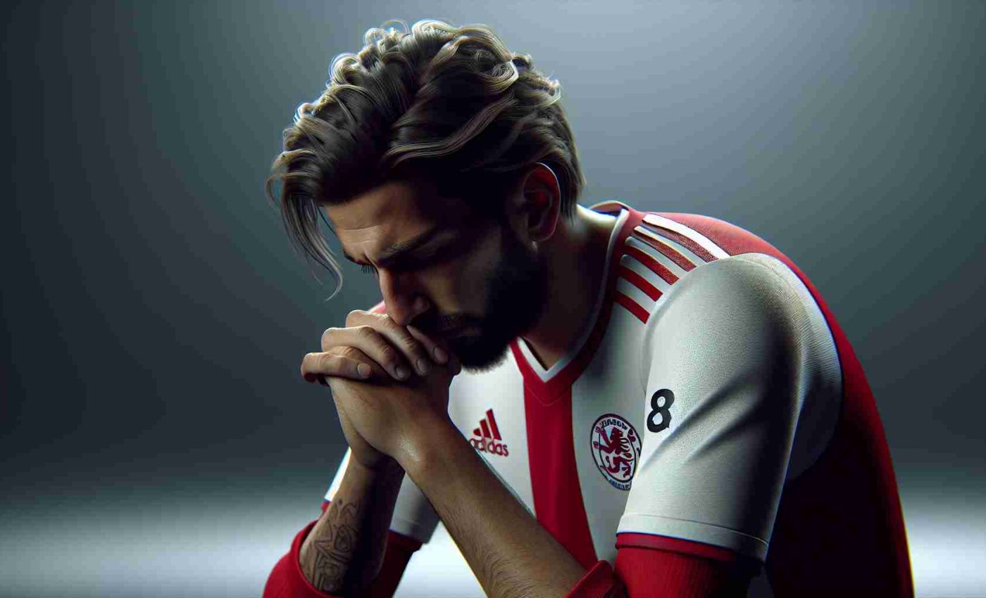 Realistic high-definition image of a disheartened football player from a well-known London club facing stringent penalties for controversial comments.