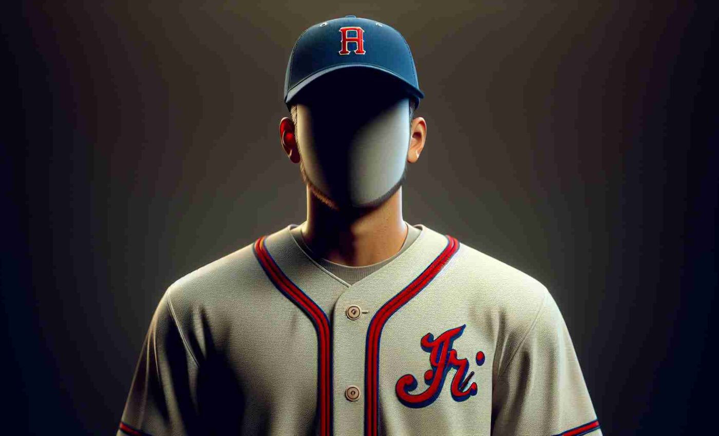 A realistic, high-definition photograph of a highly skilled, anonymous baseball pitcher playing for a prominent west coast team wearing a jersey with the number 'Jr.' on the back. His unique secret weapon technique that has drawn attention is clearly on display.