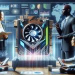 High-definition realistic depiction of the concept: 'Is Nvidia the Best Artificial Intelligence Investment? Financial Professionals Consider'. The image portrays a high-tech market scene where diverse financial professionals - an Asian woman and a Black man are shown discussing and weighing the benefits and risks of Nvidia as an Artificial Intelligence investment. They are surrounded by digital charts, graphs and other financial data relevant to Nvidia's position in the AI market.