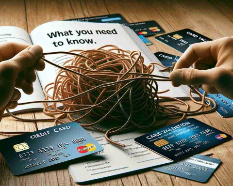 A high-definition, realistic photo of a concept relating to unraveling card validation issues. It should present a visual metaphor that signifies understanding and problem-solving, perhaps featuring a tangled string being untwined by a pair of hands, some credit cards nearby, and a few scattered papers that have information about card validation techniques, protocols, and common issues written on them. A book titling 'What You Need to Know' lies open in the background. The mood should be of discovery and elucidation.