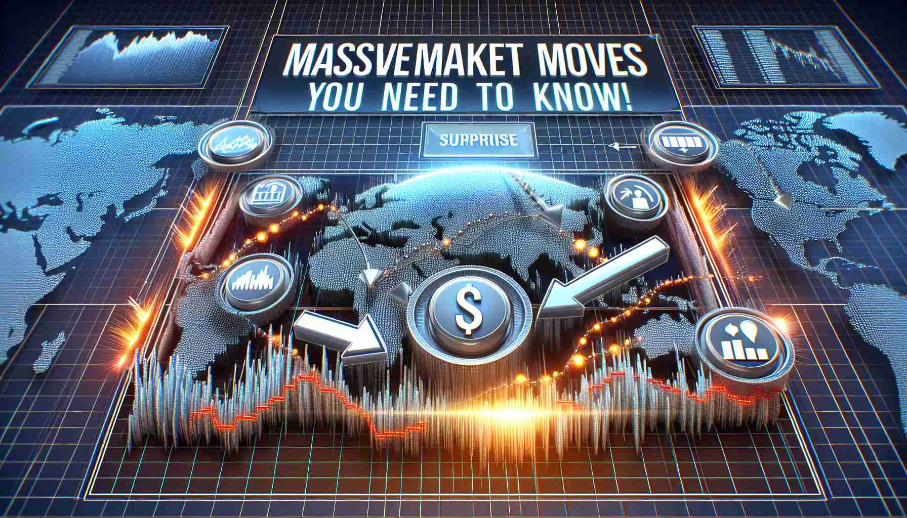 An image displaying a graph depicting massive market movements in stunning detail. Icons signifying surprise and trend arrows are visible, indicating emerging trends. The title 'Massive Market Moves You Need to Know!' appears at the top in bold letters. The graphics are crisp and clear, giving the viewer an impression of a high-definition (HD) data presentation.