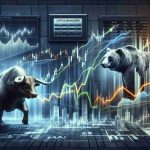 A highly-detailed image that symbolically represents significant changes in the market. In the foreground, there's a dynamically styled bull and bear that denote market trends. In the backdrop, shifts are symbolized by rapidly moving, fluctuating graphs and charts with changing numbers. A subtly positioned quarters' change calender indicates the timeline of shifts. A plaque on the wall, spotlighting the name 'Coatue Management', signifies the agency involved in these financial moves.