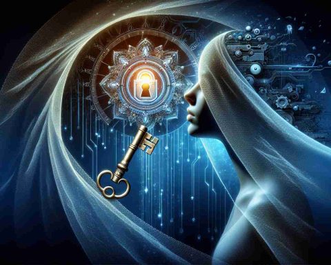 Generate a high-resolution, realistic image representing the theme 'Unlock Exclusive Insights! Discover What You're Missing'. This can be symbolically portrayed as an intricately designed key approaching a glowing lock, denoting exclusive insights. In the background, a veil of mystery getting lifted reveals hidden elements, suggesting the exploration of unexplored data or knowledge.