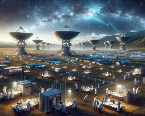 A realistic, high-definition image depicting the emergence of a new frontier in space innovation, located in the south-central region of the United Kingdom. The scene portrays advanced space research facilities, cutting-edge satellite antennas, high-tech laboratories filled with multiracial teams of male and female scientists and engineers engrossed in their work, under the vast skies frequently painted with the otherworldly glow of distant galaxies and space phenomena.