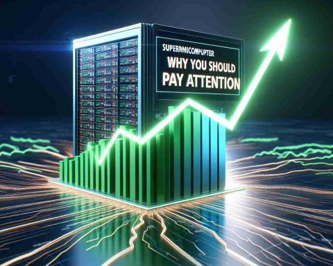 A high definition, realistic graphical representation of skyrocketing stocks related to supermicrocomputers. This includes a digital stock market graph showing an upward trend for supermicrocomputer stocks, with green bars or lines indicating positive growth. The title 'Why You Should Pay Attention' should be prominently displayed in a large, eye-catching font at the top or bottom of the image, symbolizing the importance of this significant financial change. The atmosphere of the image should evoke a sense of anticipation and eagerness, making it clear that exciting developments are taking place in the supermicrocomputer sector.