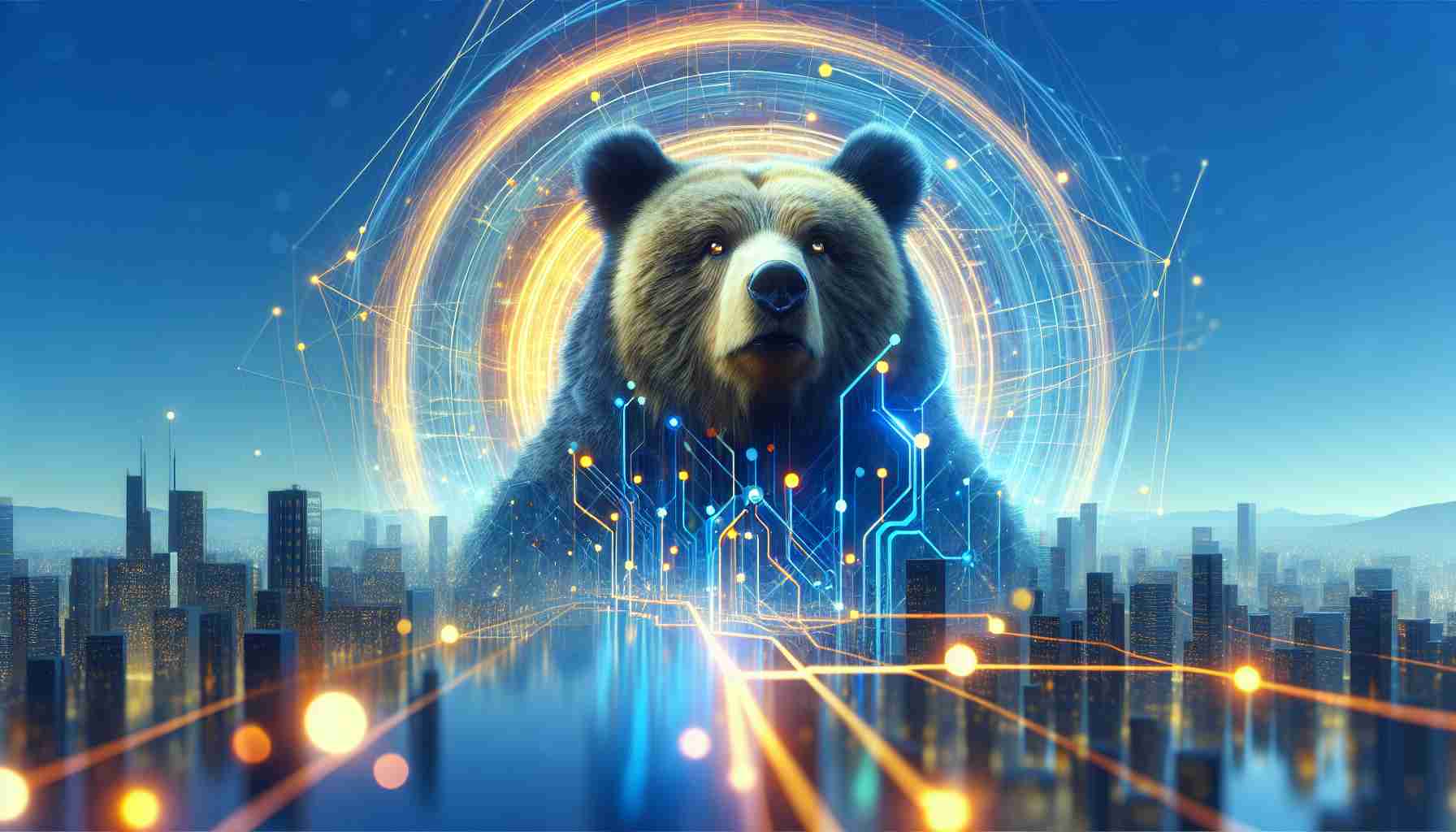 Generate a realistic HD visual interpretation of the concept: Is BigBear.ai the future breakthrough in AI Technology?