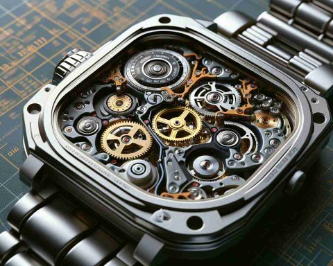 Create a high-definition, realistic image that showcases the durability and longevity of Casio watches. This scene should intricately illustrate the inner workings of these watches, revealing the intricate mechanisms and high-quality materials used in their construction, which contributes to their ability to stand the test of time. Exclude any proprietary markings or brands.